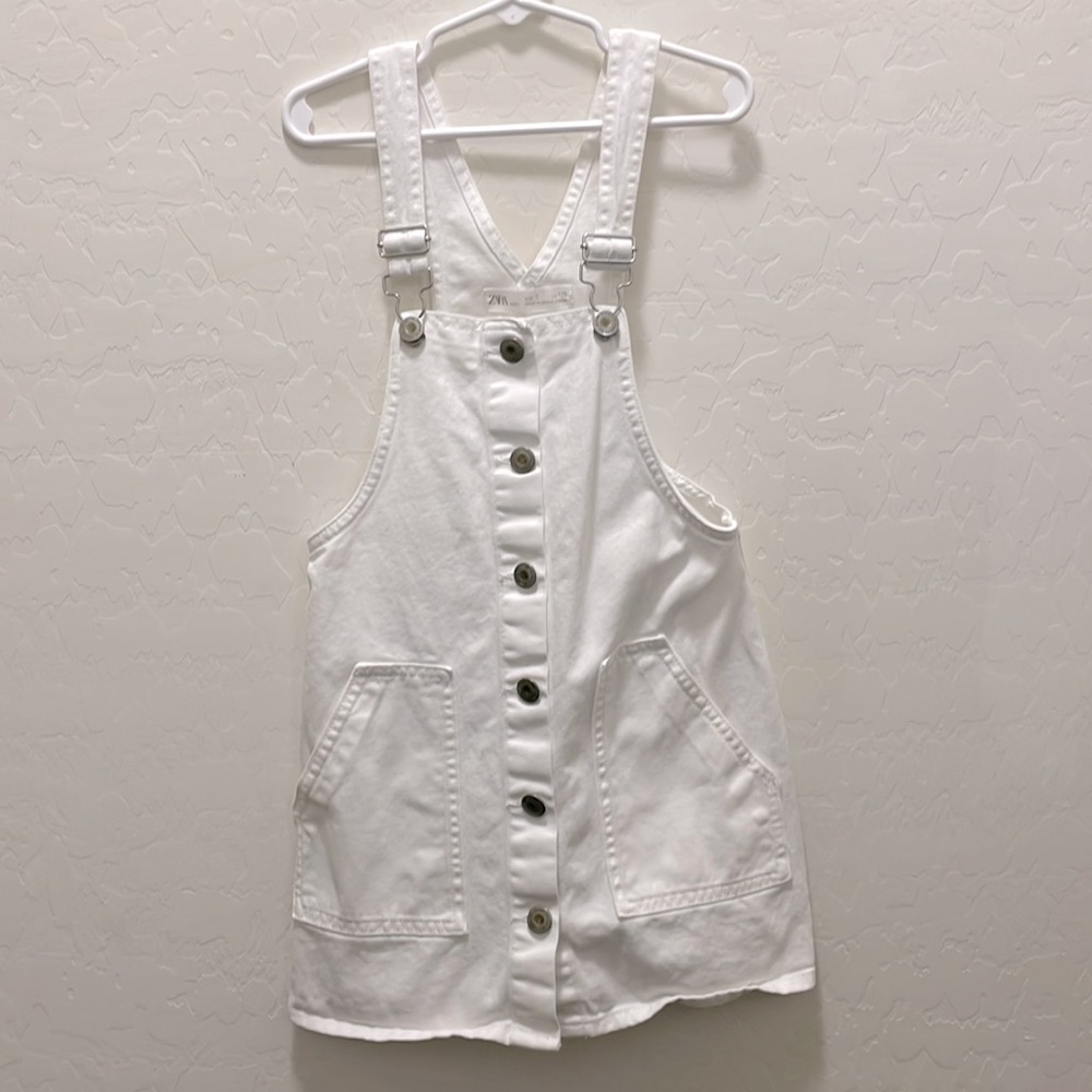 Zara White Denim Pinafore for girls!